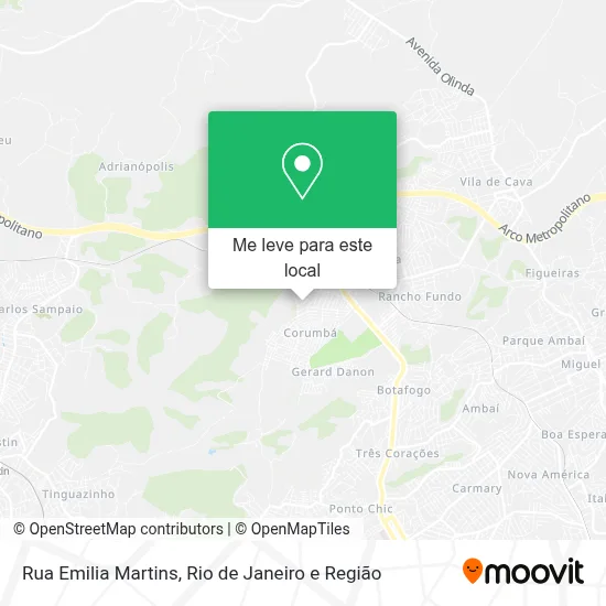 Rua Emilia Martins mapa
