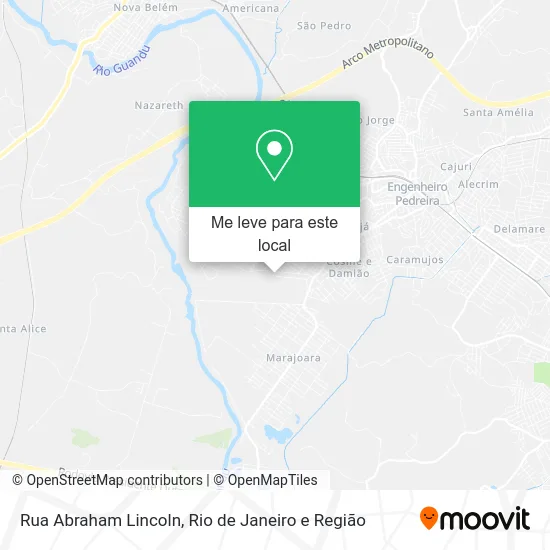 Rua Abraham Lincoln mapa