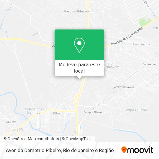 Avenida Demetrio Ribeiro mapa