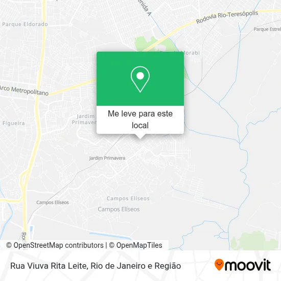 Rua Viuva Rita Leite mapa