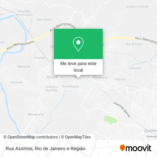 Rua Assirios mapa