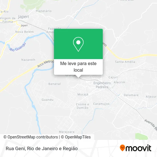 Rua Geni mapa