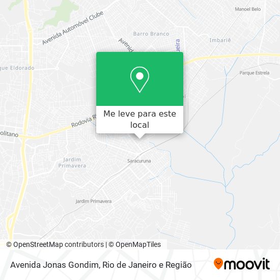 Avenida Jonas Gondim mapa