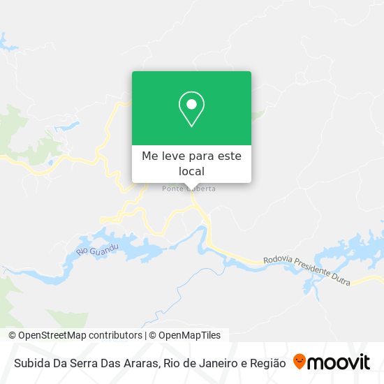 Subida Da Serra Das Araras mapa
