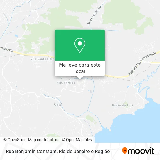 Rua Benjamin Constant mapa