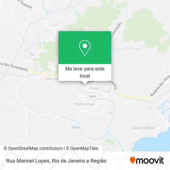 Rua Manoel Lopes mapa