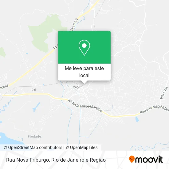 Rua Nova Friburgo mapa