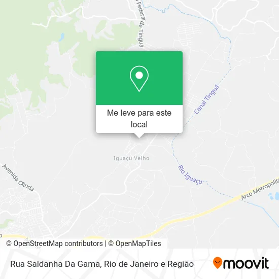 Rua Saldanha Da Gama mapa