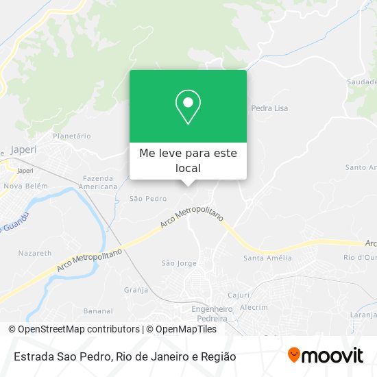 Estrada Sao Pedro mapa