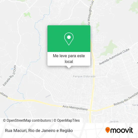 Rua Macuri mapa