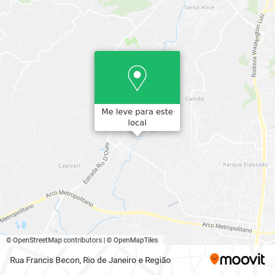 Rua Francis Becon mapa