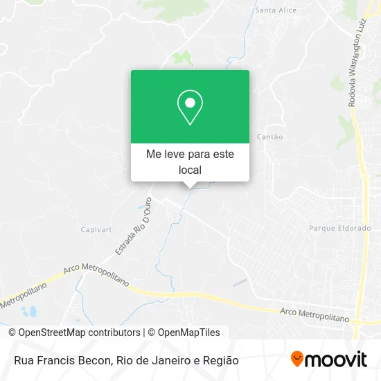 Rua Francis Becon mapa