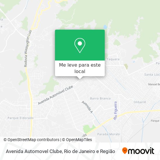 Avenida Automovel Clube mapa