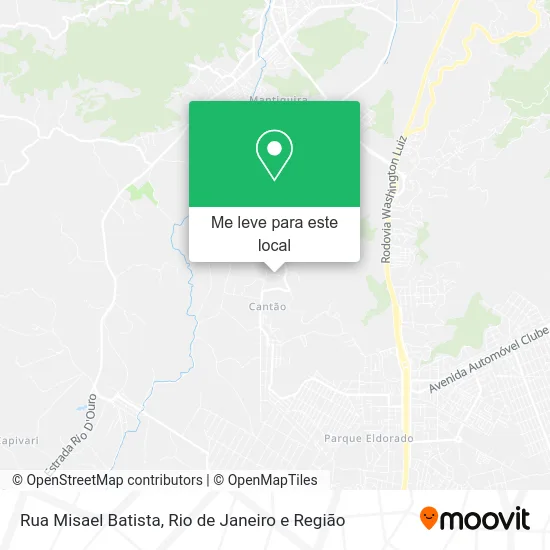 Rua Misael Batista mapa