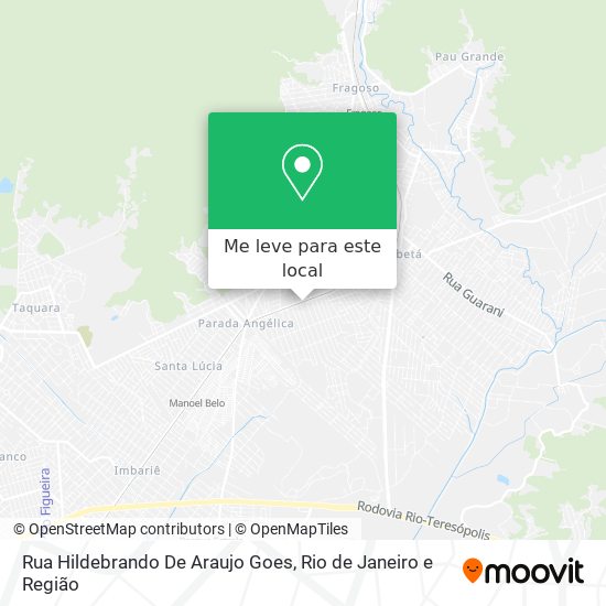 Rua Hildebrando De Araujo Goes mapa