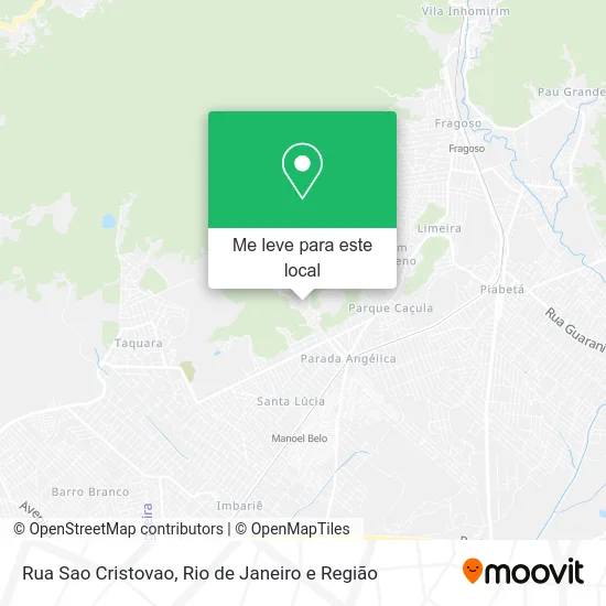 Rua Sao Cristovao mapa
