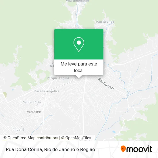 Rua Dona Corina mapa