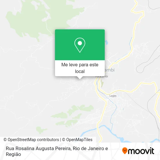 Rua Rosalina Augusta Pereira mapa