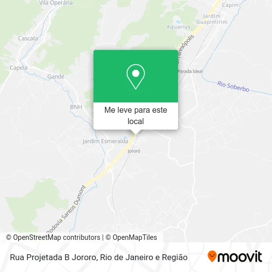 Rua Projetada B Jororo mapa