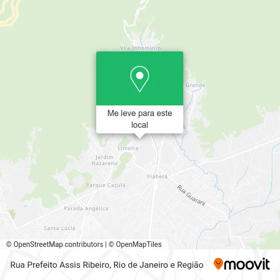 Rua Prefeito Assis Ribeiro mapa