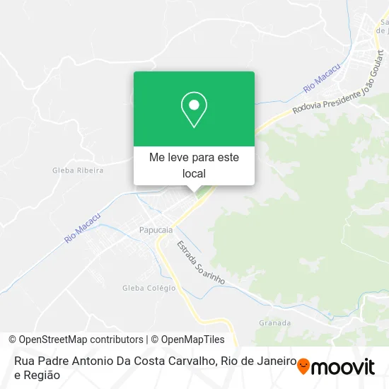 Rua Padre Antonio Da Costa Carvalho mapa