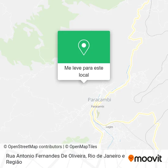 Rua Antonio Fernandes De Oliveira mapa