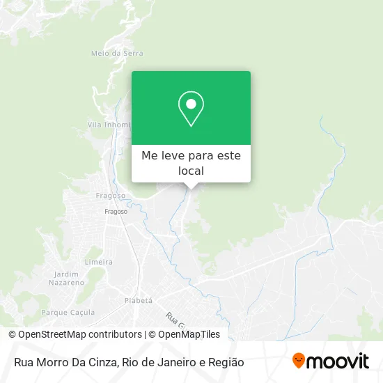 Rua Morro Da Cinza mapa