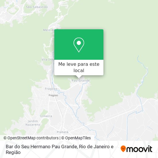 Bar do Seu Hermano Pau Grande mapa