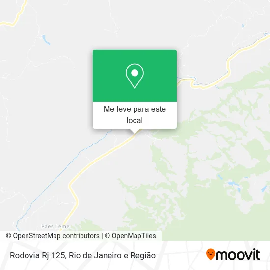 Rodovia Rj 125 mapa