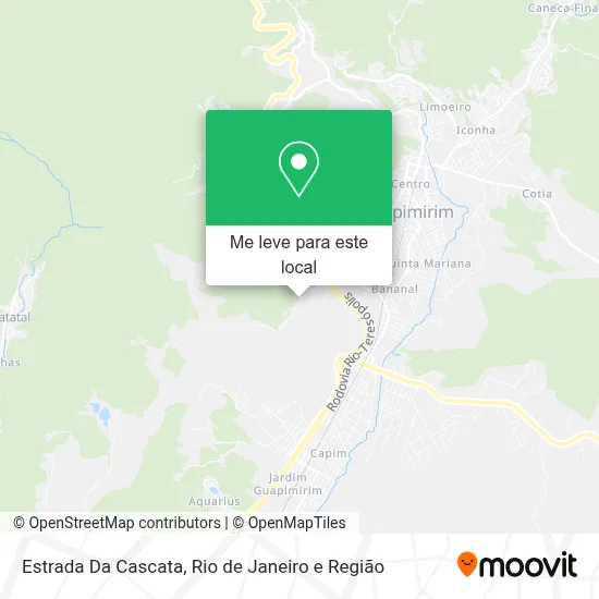 Estrada Da Cascata mapa