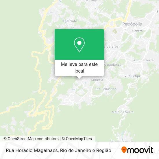 Rua Horacio Magalhaes mapa