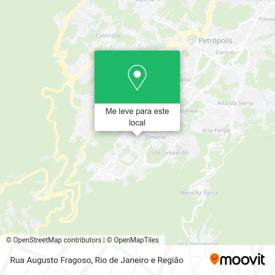 Rua Augusto Fragoso mapa