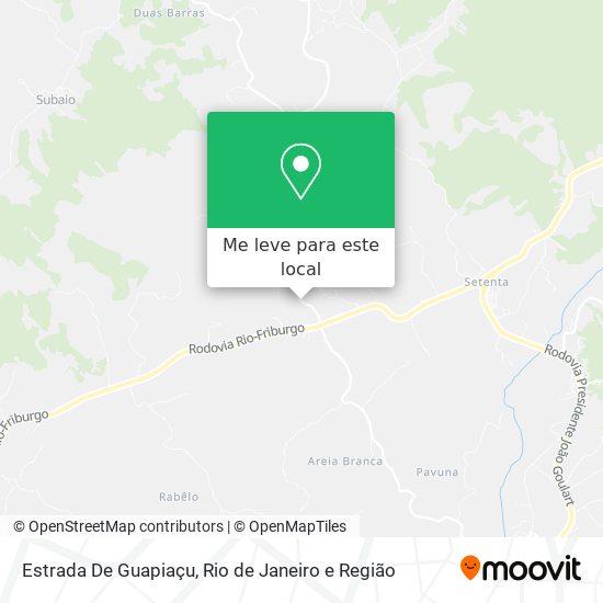 Estrada De Guapiaçu mapa