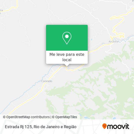 Estrada Rj 125 mapa