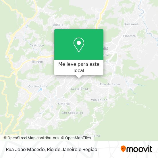 Rua Joao Macedo mapa