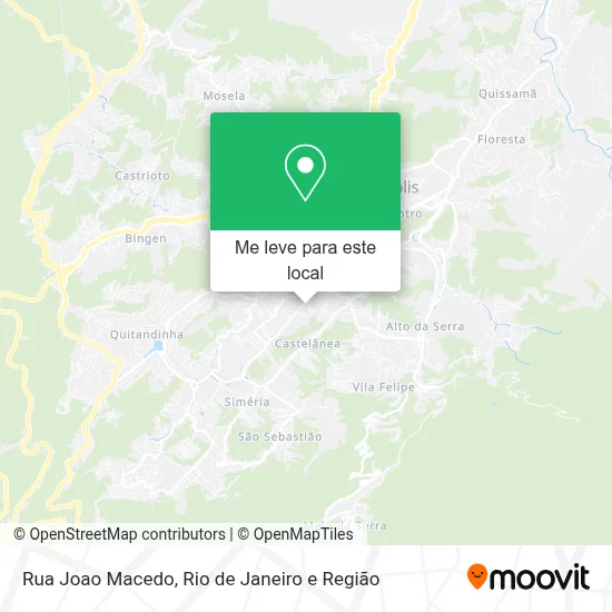 Rua Joao Macedo mapa