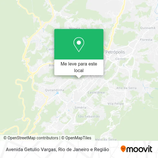 Avenida Getulio Vargas mapa