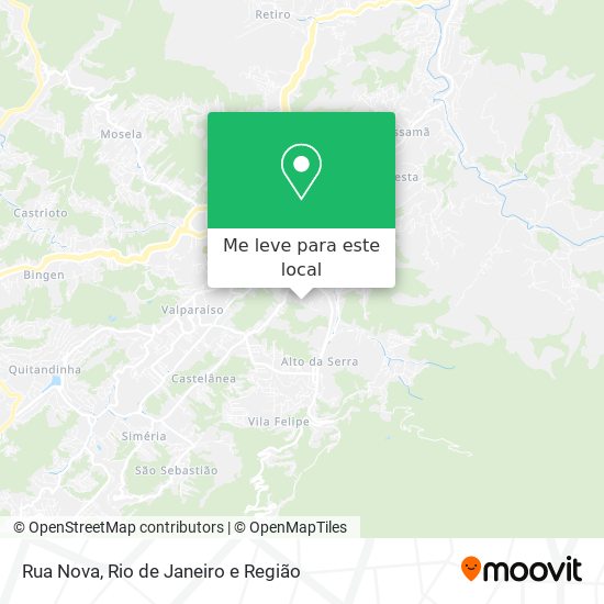 Rua Nova mapa