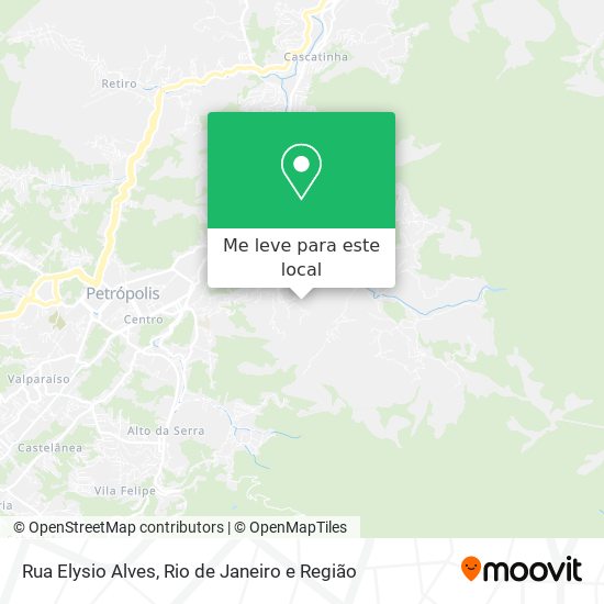 Rua Elysio Alves mapa