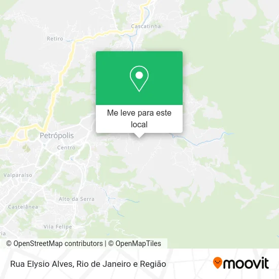 Rua Elysio Alves mapa