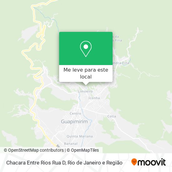 Chacara Entre Rios Rua D mapa