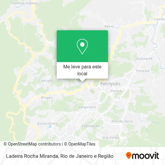 Ladeira Rocha Miranda mapa
