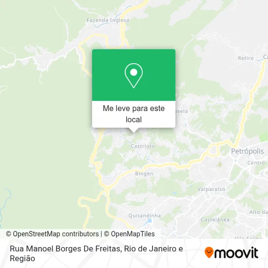 Rua Manoel Borges De Freitas mapa