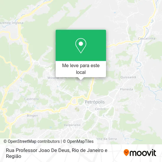 Rua Professor Joao De Deus mapa