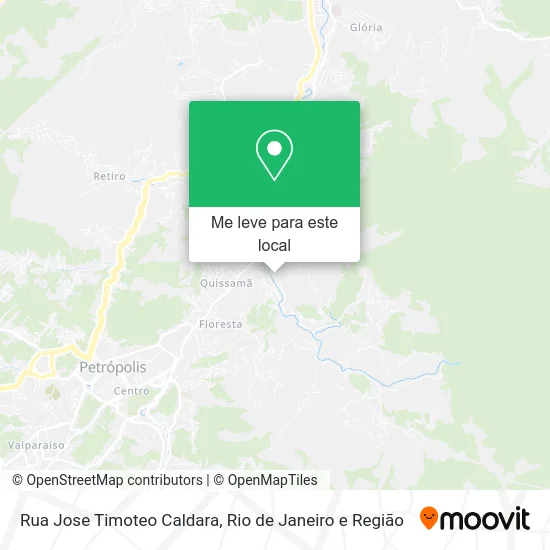 Rua Jose Timoteo Caldara mapa
