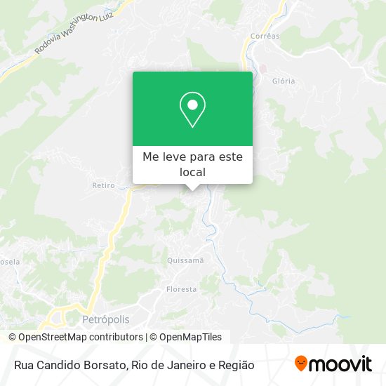 Rua Candido Borsato mapa