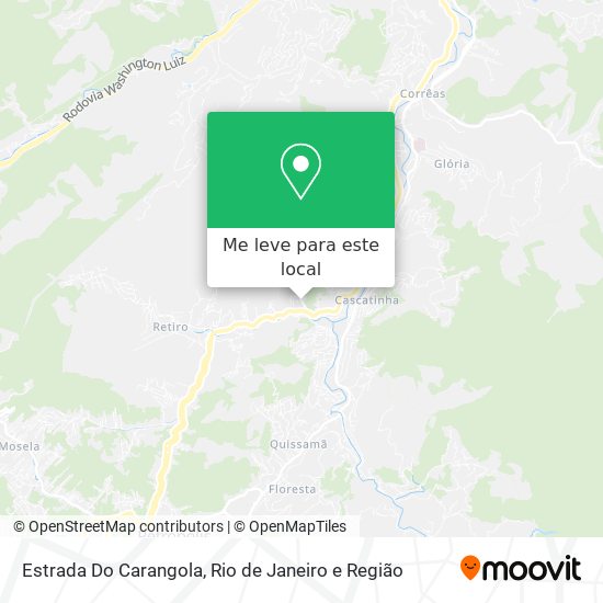 Estrada Do Carangola mapa