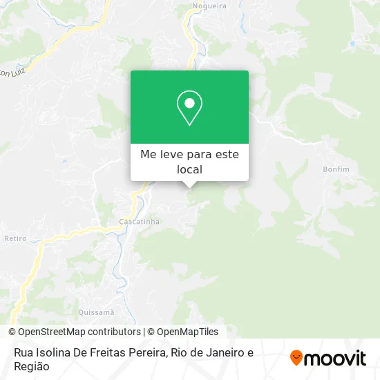 Rua Isolina De Freitas Pereira mapa