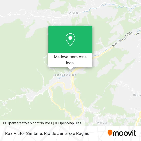 Rua Victor Santana mapa
