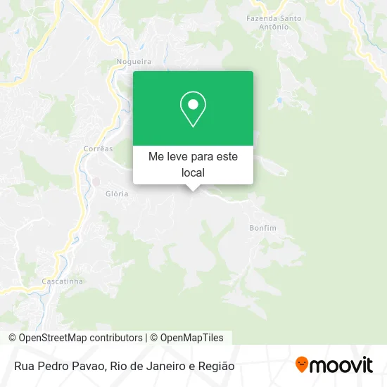 Rua Pedro Pavao mapa